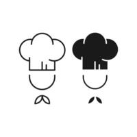 design of a chef hat icon vector