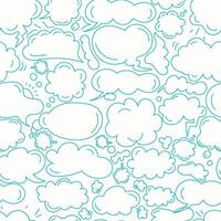Cloud text pattern with green and white background vector
