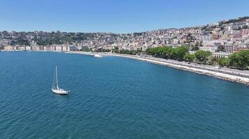 Above view of Naples Skyline in Naples Campania in Italy . Beautiful Architecture. video