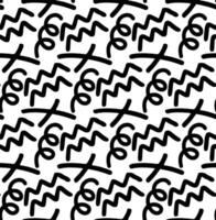 Hand drawn swirl line pattern for decorative backgrounds vector