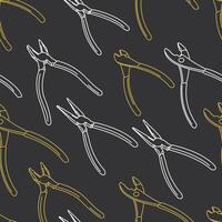 Pattern with slanted lines in black, white, and yellow vector