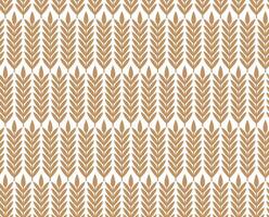 Wheat pattern with brown and white background design vector