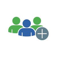 Minimal flat design for user profile symbol vector