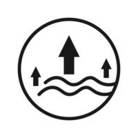 Outline style icon of a stretchy and flexible object vector