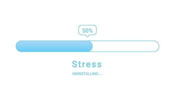Flat design icon depicting stress level indicator vector