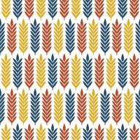 Colorful wheat pattern with white background design vector