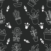 Black and white outline design of a pot vector