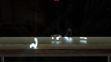 Falling Question Marks 3D Rendering video