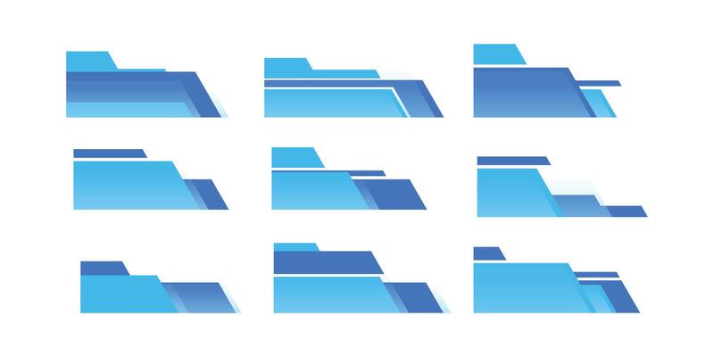 Gradient Blue Geometric Corner