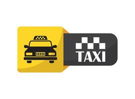 A taxi icon on a white background vector