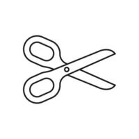 Scissors icon illustration on white background vector