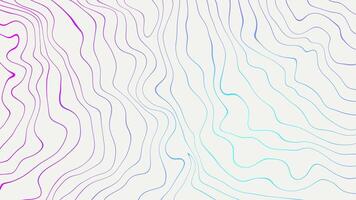 Wavy abstract gradient lines smooth seamless loop background video