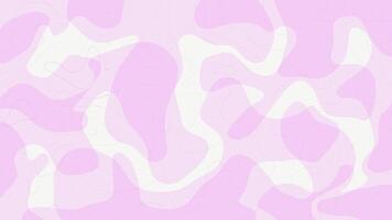 Abstract smooth light purple liquid shapes and lines background video
