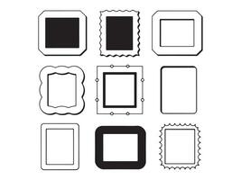 Collection of Cartoon-Style Zigzag Shapes for Graphic Design vector