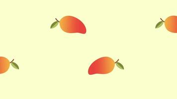 A single mango floats calmly against a pale background, creating a minimal and artistic fruity expression of simplicity video