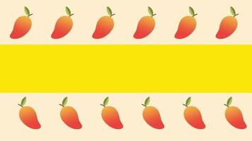 Mangoes align in repeating rows and yellow stripes, creating a fun, structured, and visually rhythmic tropical scene video