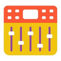 Mixing Console icon, for web, app, infographic, etc vector