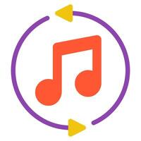 Melody Loop icon, for web, app, infographic, etc vector