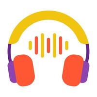 Music Visualization icon, for web, app, infographic, etc vector