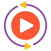 Playback Button icon, for web, app, infographic, etc vector