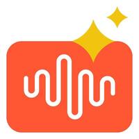 Sound Wave icon, for web, app, infographic, etc vector