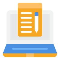 Digital Notes icon, for web, app, infographic, etc vector