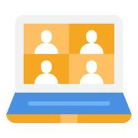 Virtual Classroom icon, for web, app, infographic, etc vector