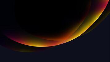 Vibrant Abstract Waves of Color Against a Dark Background vector