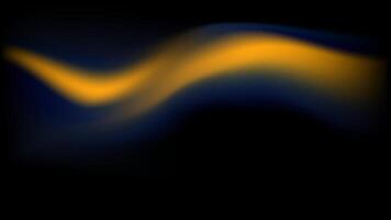 Abstract Wave of Orange and Blue on a Dark Background vector