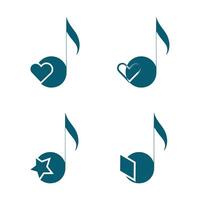 musical signs a set of icons for the app vector
