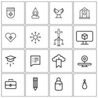 a set of icons that include a cross, a bible, a cross, a cross, a vector