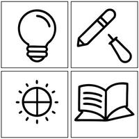 education icon set design vector