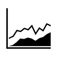 Chart icon . schedule illustration sign. analytics and finance symbol. vector