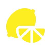 Lemon flat icon isolated on white background for your web and mobile app design vector
