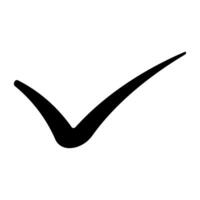 Check mark icon. Simple illustration of check mark icon for web vector