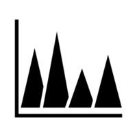 Chart icon . Schedule symbol. analytics and finance illustration logo. vector