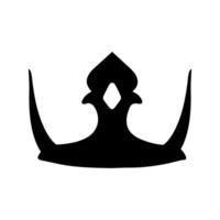 King crown icon on white background for graphic and web design. Simple sign. Internet concept symbol for website button or mobile app. vector