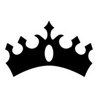 Crown icon or symbol isolated on white background. illustration. Eps 10. vector