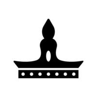 Crown icon, illustration flat design style. EPS 10. vector