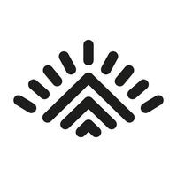 Arrow icon . Black illustration isolated on white background for graphic and web design. vector