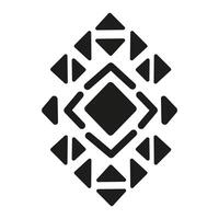 Tribal pattern icon design. Simple illustration of tribal pattern icon for web design isolated on white background vector