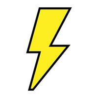 Lightning icon illustration. vector