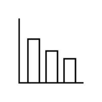 Chart icon isolated on white background for your web and mobile app design, Chart logo concept vector