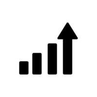 Growth Chart Icon Illustration For Personal And Commercial Use... EPS10 vector