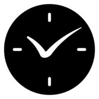 Clock icon on a white background. illustration. Eps 10. vector