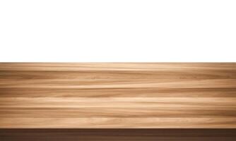 View of wood or wooden table top corner Isolated on white background22 photo