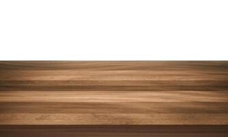 View of wood or wooden table top corner Isolated on white background2 photo