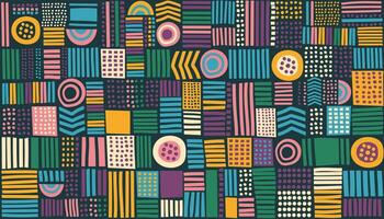 Abstract seamless geometric pattern. African ethnic colorful background. vector