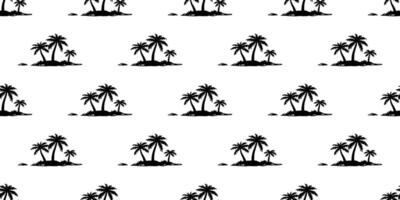 palm tree seamless pattern coconut tree island tropical beach summer ocean wrapping paper tile background repeat wallpaper cartoon scarf isolated illustration design vector