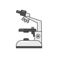 Microscope illustration isolated on white vector